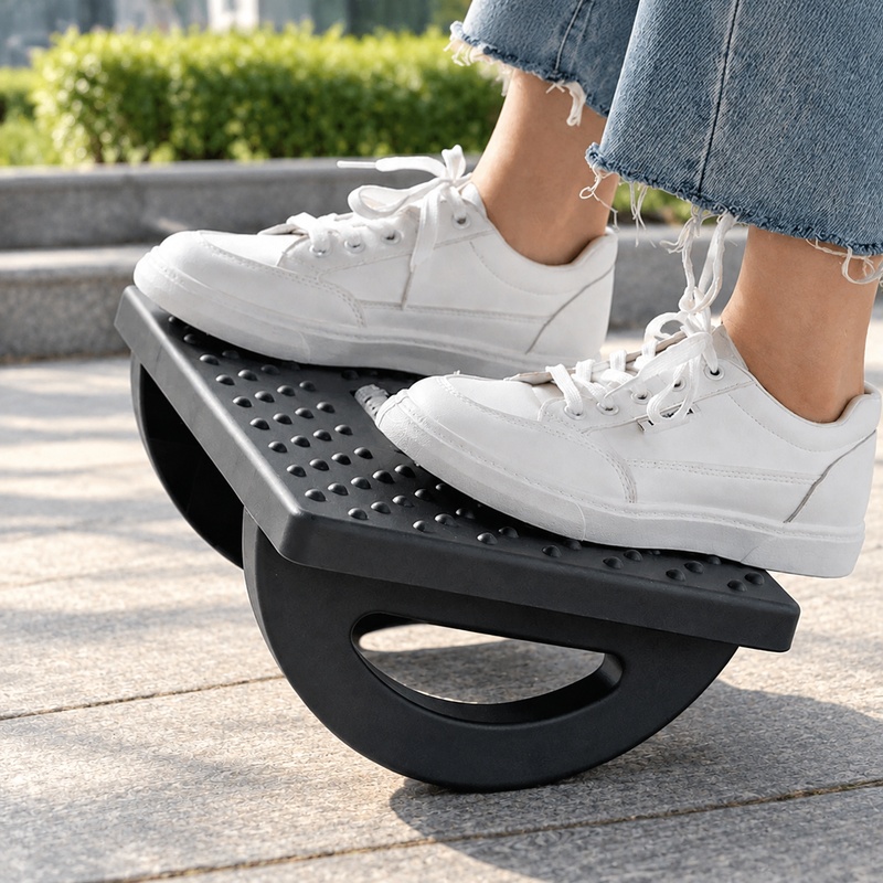 Office Furniture Suppliers - Portable Foot Stool with Massage Rollers