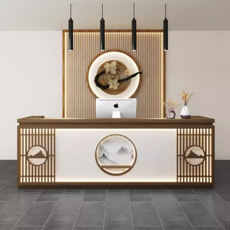 Office Furniture Usa - Simple Classic Reception Desk Senior Style