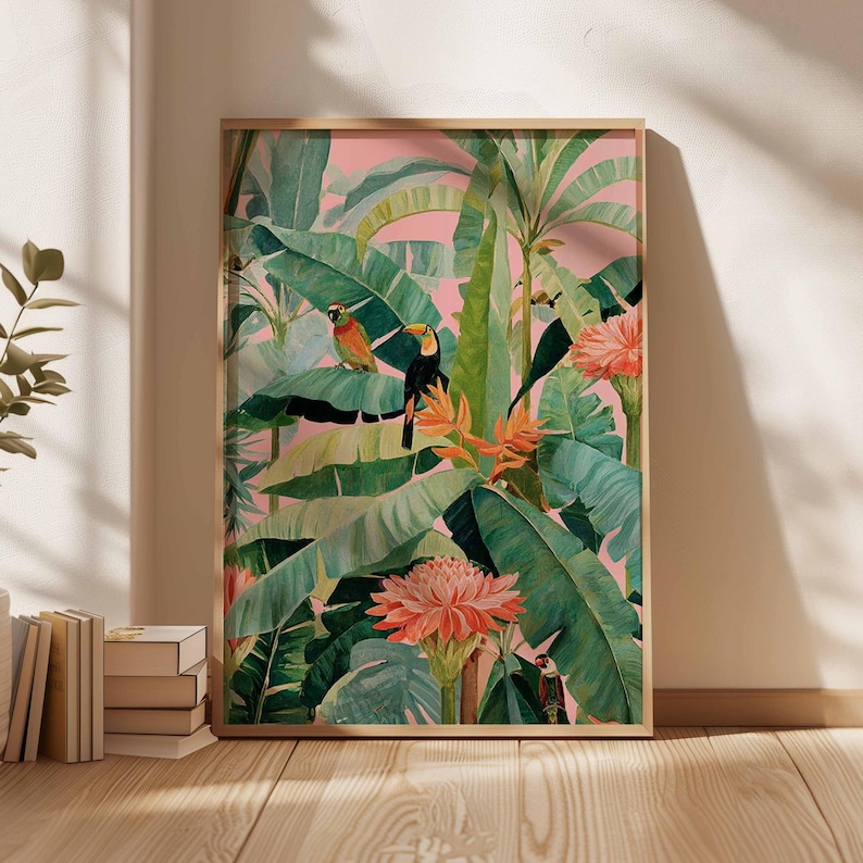 1pc Retro Tropical Canvas Post - đánh giá và giá Office Furniture Used