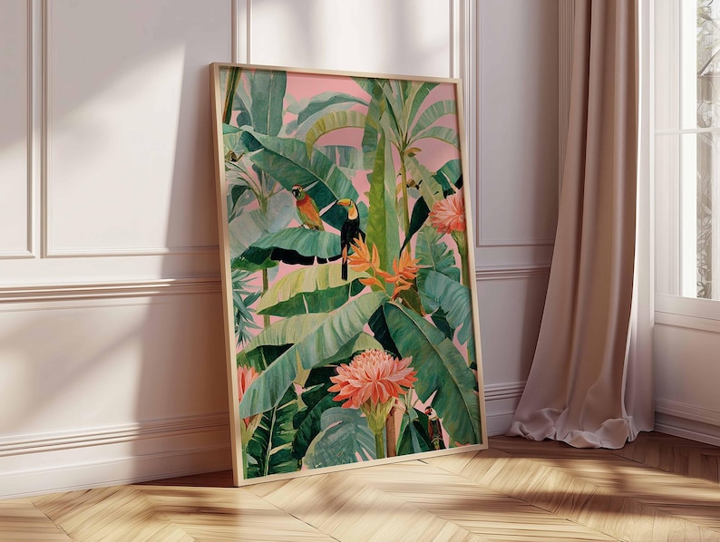 1pc Retro Tropical Canvas Post - đánh giá và giá Office Furniture Used