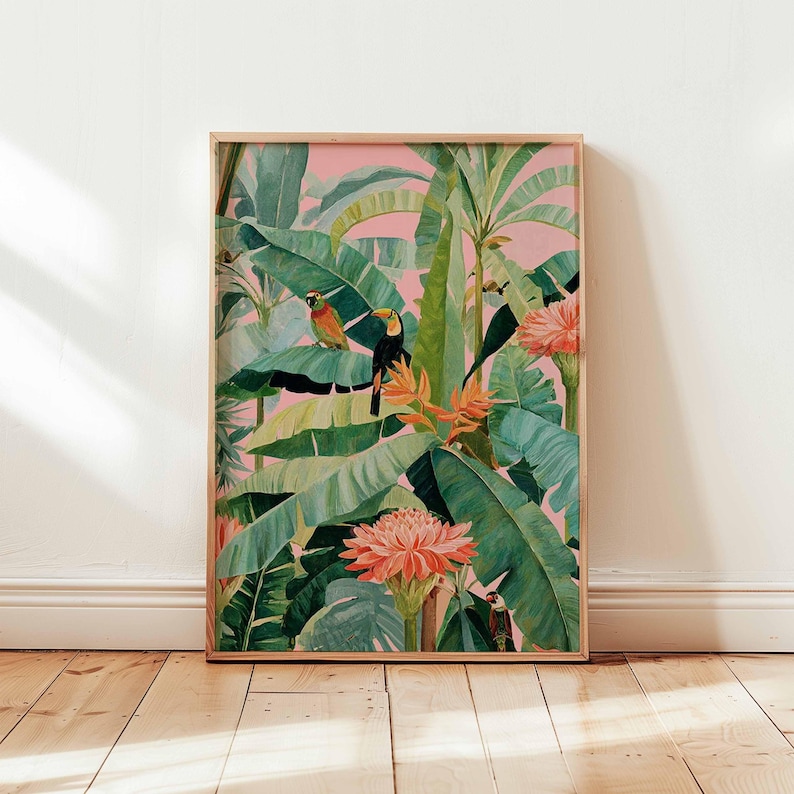 1pc Retro Tropical Canvas Post - đánh giá và giá Office Furniture Used