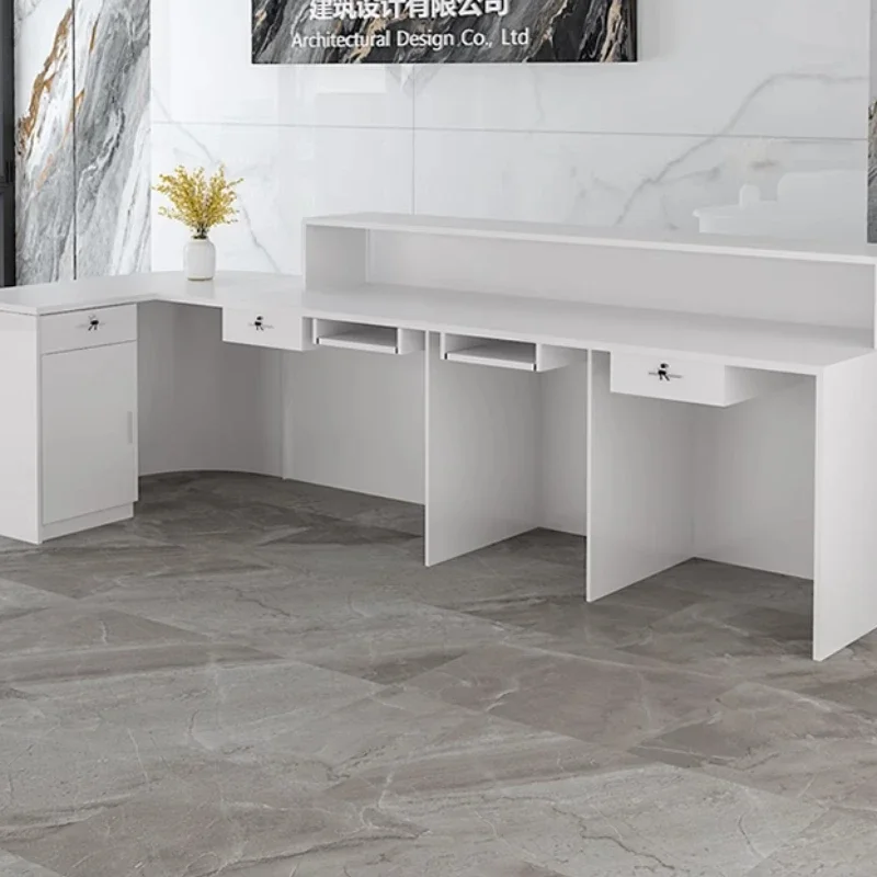 Storage Luxury Reception Desk  - đánh giá và giá Office Furniture Usa
