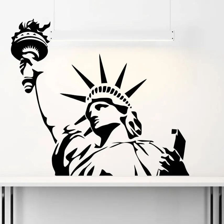 USA Statue of Liberty Wall Sti - đánh giá và giá Office Furniture Usa