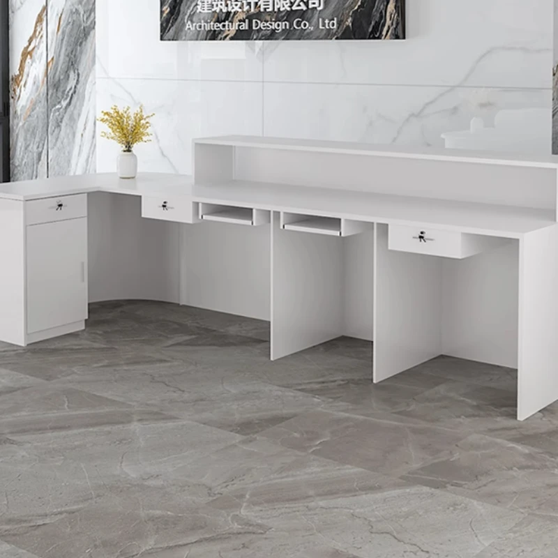 Storage Luxury Reception Desk  - đánh giá và giá Office Furniture Usa