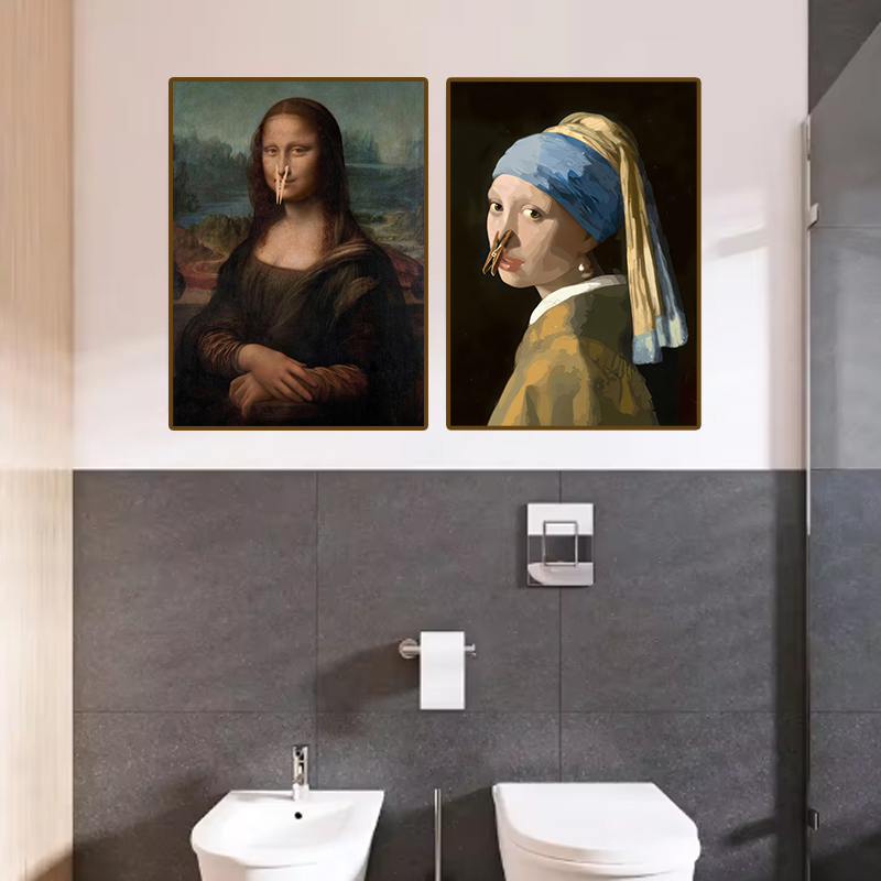 1pc Funny Abstract Bathroom To - đánh giá và giá Office Furniture Used