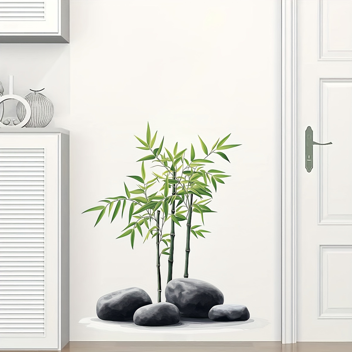Green Bamboo Leaf Plants Wall  - đánh giá và giá Office Furniture Usa