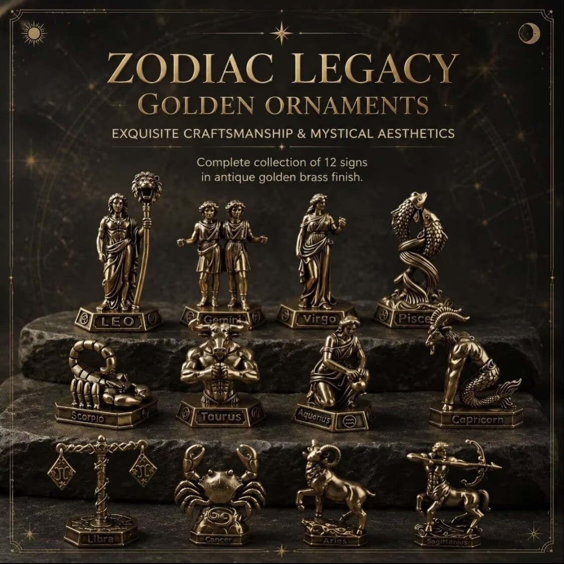 Handmade Brass Zodiac Ornament - đánh giá và giá Office Furniture Used